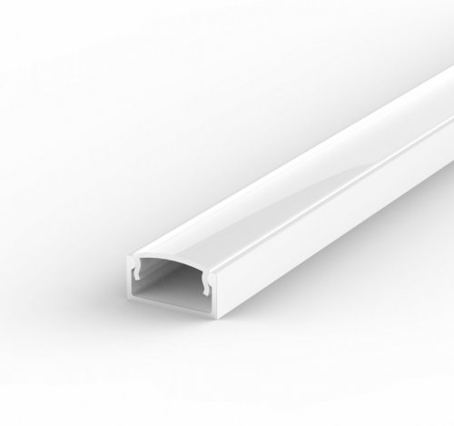 Profil LED Nawierzchniowy P4-1 biały lakierowany z kloszem mlecznym 2m