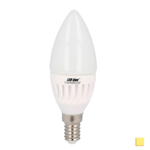 Żarówka LED LEDLINE E14 mały gwint 7W świeczka biała dzienna