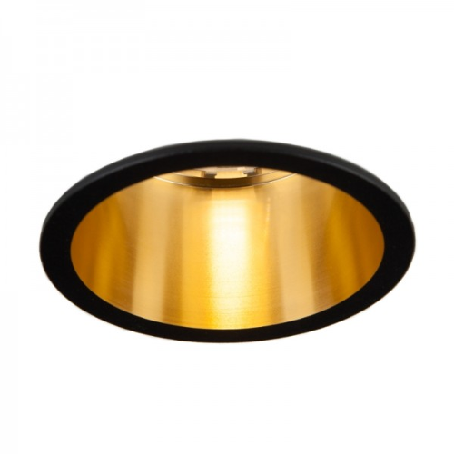 Oprawa sufitowa VITA S oczko LED halogenowa dekoracyjna GU10 okrągła aluminium czarny złoty