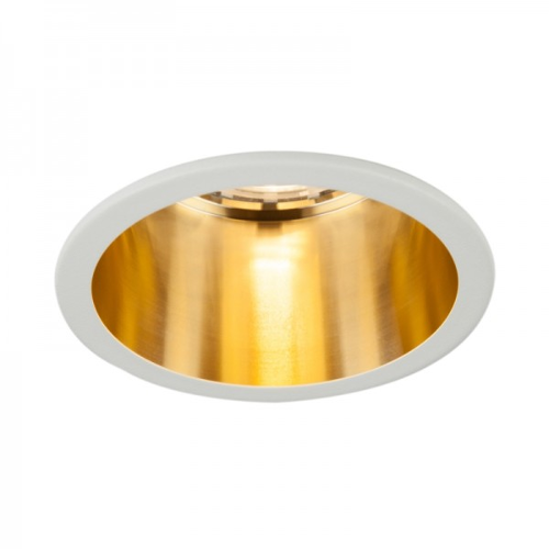 Oprawa sufitowa VITA S oczko LED halogenowa dekoracyjna GU10 okrągła aluminium biały złoty