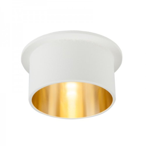 Oprawa sufitowa VITA M oczko LED halogenowa dekoracyjna GU10 okrągła aluminium biały złoty
