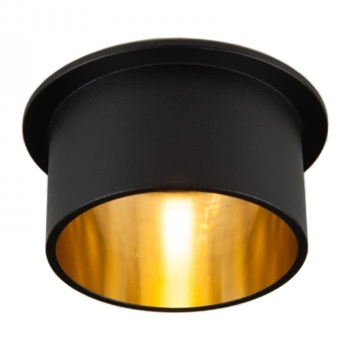 Oprawa sufitowa VITA M oczko LED halogenowa dekoracyjna GU10 okrągła aluminium czarny złoty