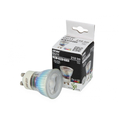 Żarówka LED GU11 SMD 200~240V 3W 210lm biała zimna 6500K