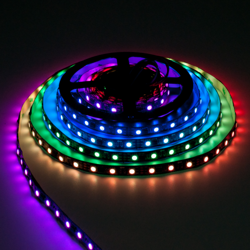 TAŚMA CYFROWA MAGIC STRIP Epistar LED RGB 5m 300LED IP20 czarny laminat