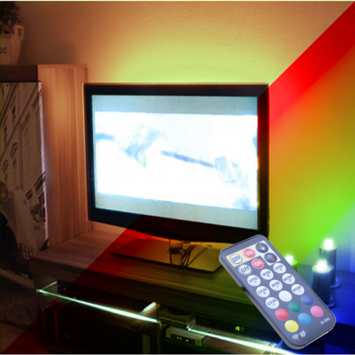 PODŚWIETLENIE TV LED RGB+Biały Ciepły PILOT RADIOWY max 55"