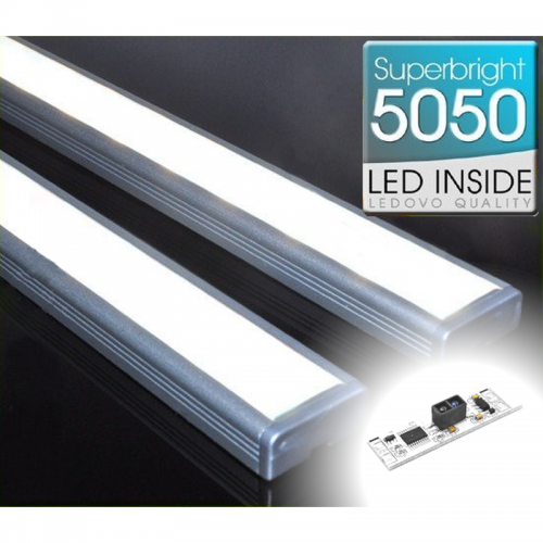 LISTWA LED Semi 5050 / 880 LUMENÓW / biała neutralna / 100cm + WYŁĄCZNIK