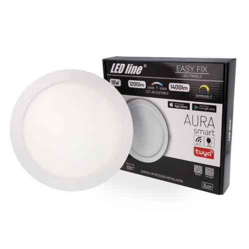 PANEL LED LEDLINE AURA SMART 18W 1200-1400lm 230V CCT