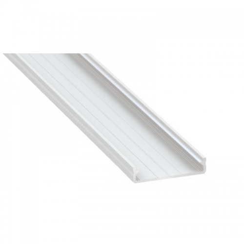 Profil LED architektoniczny napowierzchniowy SOLIS biały lakierowany z kloszem transparentnym 1m