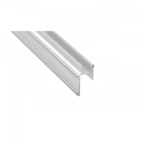 Profil LED architektoniczny ścienny sufitowy APA 16 biały lakierowany z kloszem transparentnym 2m