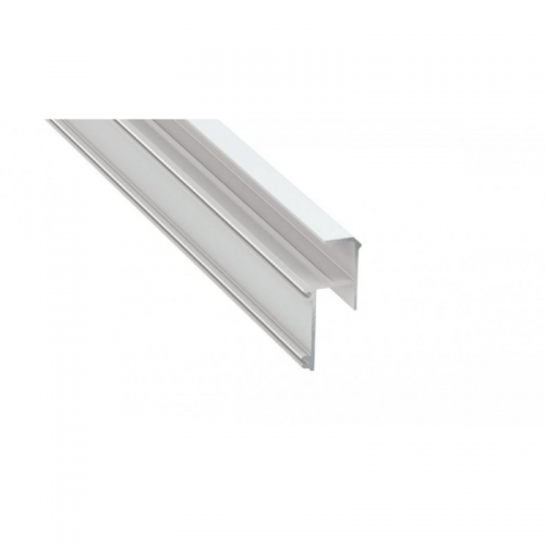 Profil LED architektoniczny ścienny sufitowy IPA 12 biały lakierowany z kloszem mlecznym 1m