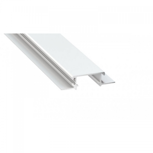 Profil LED architektoniczny napowierzchniowy ZATI biały lakierowany z kloszem transparentnym 1m