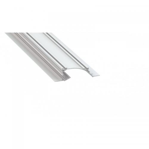 Profil LED architektoniczny konstrukcyjny PERO biały lakierowany z kloszem transparentnym 2m