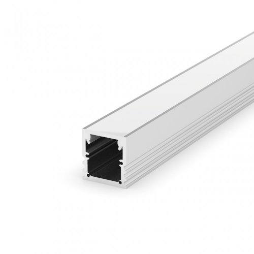 Profil LED Nawierzchniowy P25-3 biały lakierowany z kloszem transparentnym 2m