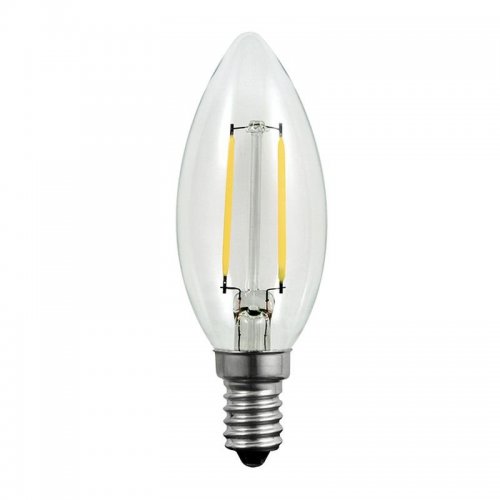 Żarówka LED Polux E14 mały gwint C35 świeczka 2,5W 230lm biała ciepła filament