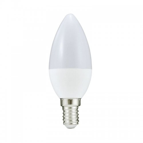 Żarówka LED Polux E14 mały gwint C37 5W 400lm biała ciepła mleczna
