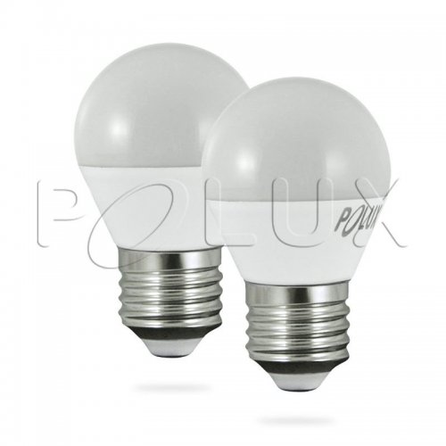 Dwupak 2x Żarówka LED Polux E27 duży gwint G45 3,2W 250lm biała ciepła mleczna