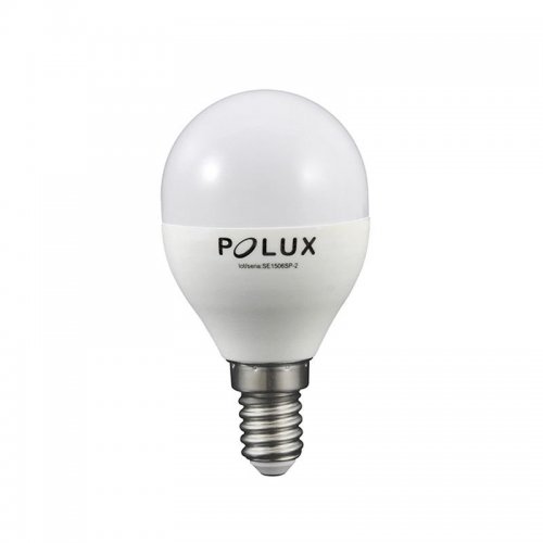Żarówka LED Polux E14 mały gwint G45 6,3W 560lm biała ciepła mleczna