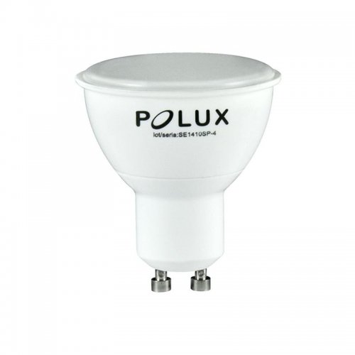 Żarówka LED Polux Platinum GU10 halogen 3,8W 300lm biała zimna mleczna