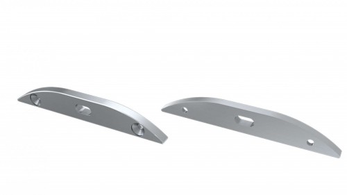 Zaślepki boczne do profili Reto srebrne (2 sztuki) aluminiowe