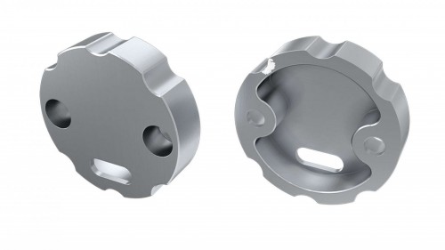 Zaślepki boczne do profili Cosmo srebrne (2 sztuki) aluminium