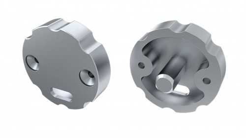 Zaślepki boczne regulacyjne do profili Cosmo srebrne (2 sztuki) aluminium