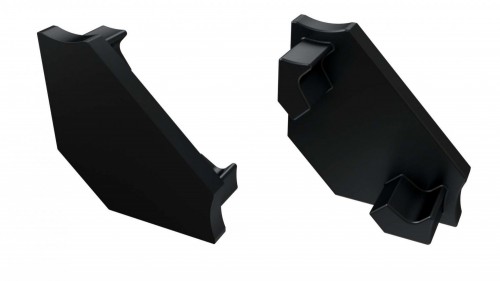 Zaślepki boczne do profili Typu C czarne (2 sztuki) aluminium