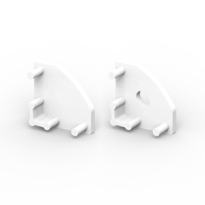 Zaślepki boczne do profili P3-1 białe (2 sztuki)