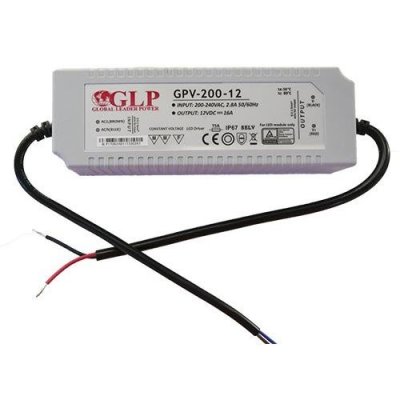 Zasilacz MONTAŻOWY GPV LED 12V / 200W / wodoodporny - IP67