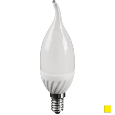 Żarówka LED LEDLINE E14 mały gwint 5W F37 biała ciepła