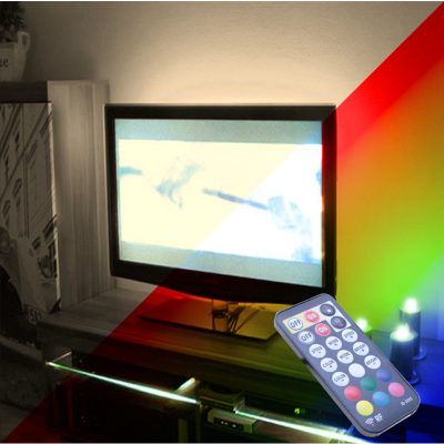 PODŚWIETLENIE TV LED RGB+Biały Neutralny PILOT RADIOWY 46"