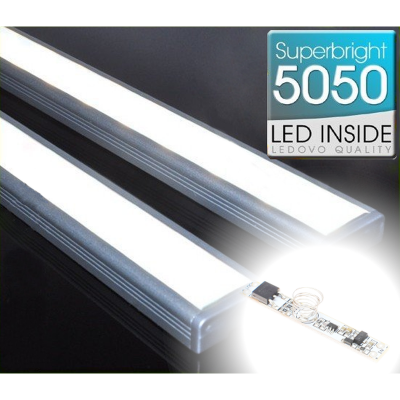 LISTWA LED Semi 5050 / 440 LUMENÓW / biała neutralna / 50cm + ŚCIEMNIACZ