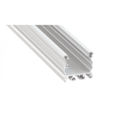 Profil LED architektoniczny napowierzchniowy TALIA biały lakierowany z kloszem transparentnym 1m
