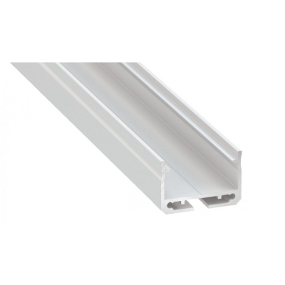 Profil LED architektoniczny napowierzchniowy SILEDA biały lakierowany z kloszem mlecznym 2m