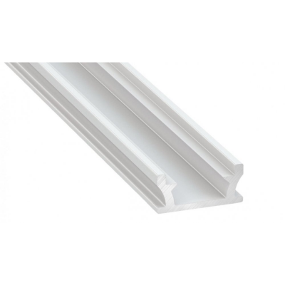 Profil LED architektoniczny wpuszczany TERRA biały lakierowany z kloszem mlecznym 2m