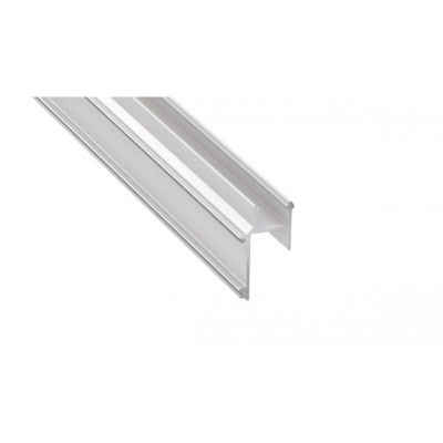 Profil LED architektoniczny ścienny sufitowy APA 16 biały lakierowany z kloszem transparentnym 2m