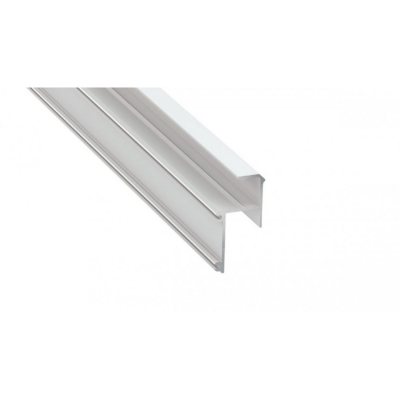 Profil LED architektoniczny ścienny sufitowy IPA 16 biały lakierowany z kloszem transparentnym 2m
