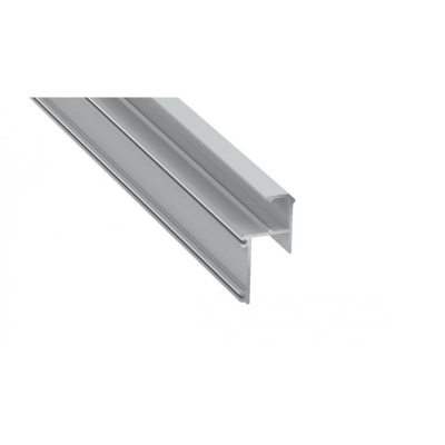 Profil LED architektoniczny ścienny sufitowy IPA 16 srebrny anodowany z kloszem transparentnym 2m