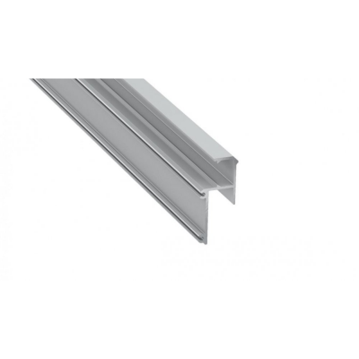 Profil LED architektoniczny ścienny sufitowy IPA 12 srebrny anodowany z kloszem mlecznym 2m