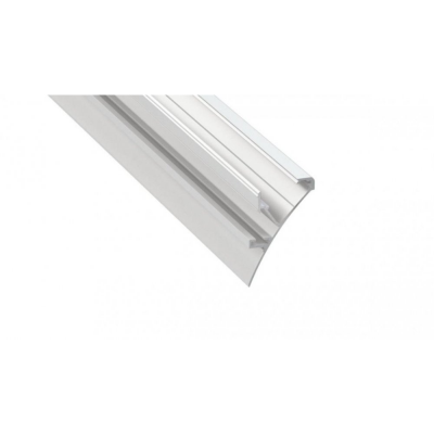 Profil LED architektoniczny napowierzchniowy LOGI biały lakierowany z kloszem transparentnym 1m