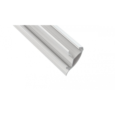 Profil LED architektoniczny napowierzchniowy CONVA biały lakierowany z kloszem transparentnym 2m
