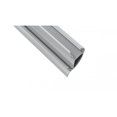Profil LED architektoniczny napowierzchniowy CONVA srebrny anodowany z kloszem transparentnym 2m