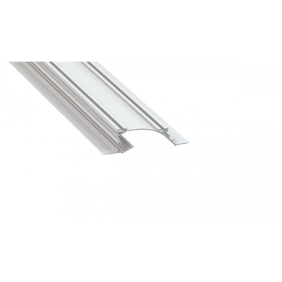 Profil LED architektoniczny konstrukcyjny PERO biały lakierowany z kloszem transparentnym 1m