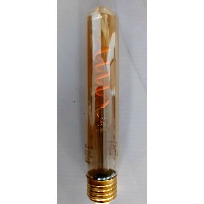 Żarówka LED Polux E27 duży gwint T30 Amber złota 3,6W biała ciepła filament