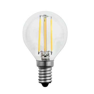 Żarówka LED Polux E14 mały gwint G45 4,5W 400lm biała ciepła filament