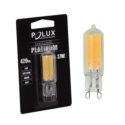 Żarówka LED Polux G9 4W 420lm biała ciepła COB