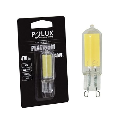 Żarówka LED Polux G9 4W 420lm biała zimna COB