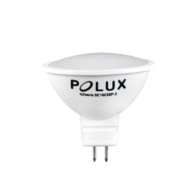 Żarówka LED Polux MR16 12V halogen 4,9W 400lm biała ciepła mleczna