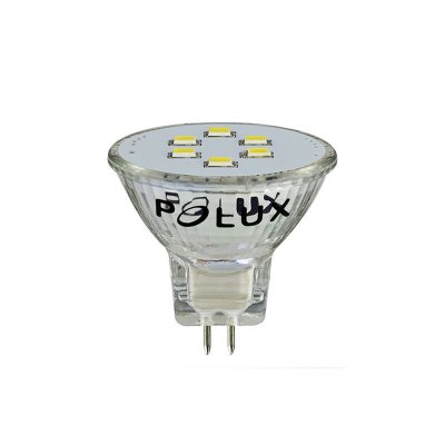 Żarówka LED Polux MR11 12V halogen 1,8W 150lm biała zimna mleczna