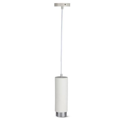 Lampa sufitowa gipsowa biała/chrom GU10 biała 5 lat gwarancji
