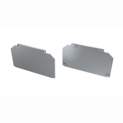 Zaślepki boczne do profili Largo M3 srebrne (2 sztuki) aluminium proste